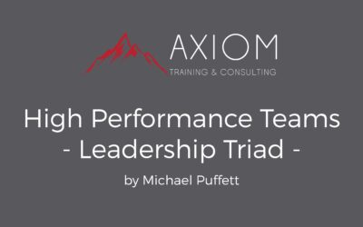 High Performance Teams – Leadership Triad